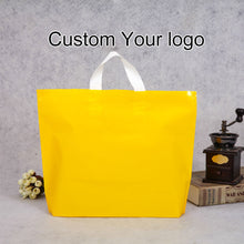 Load image into Gallery viewer, Wholesale Translucent Plastic Retail Bags Handle PE Shopping Bag
