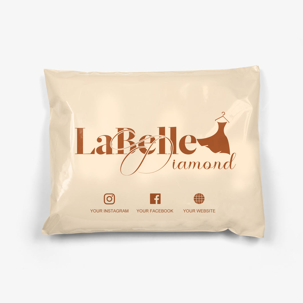 Customize 17X30CM beige mail bag with logo