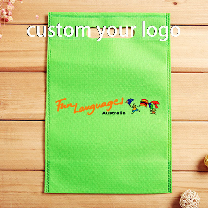 non-woven bag custom logo printed reusable large capacity
