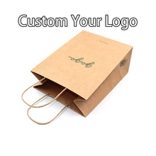 Load image into Gallery viewer, Printed Boutique Gift Packaging Customized Commercial Bags Kraft Paper
