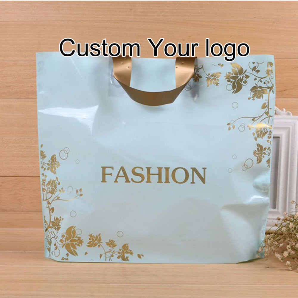 Garment Clothing Packing with Own Logo Packaging Custom LDPE Shopping Bag Printing Handle Plastic Bags,Biodegradable Plastic Bag