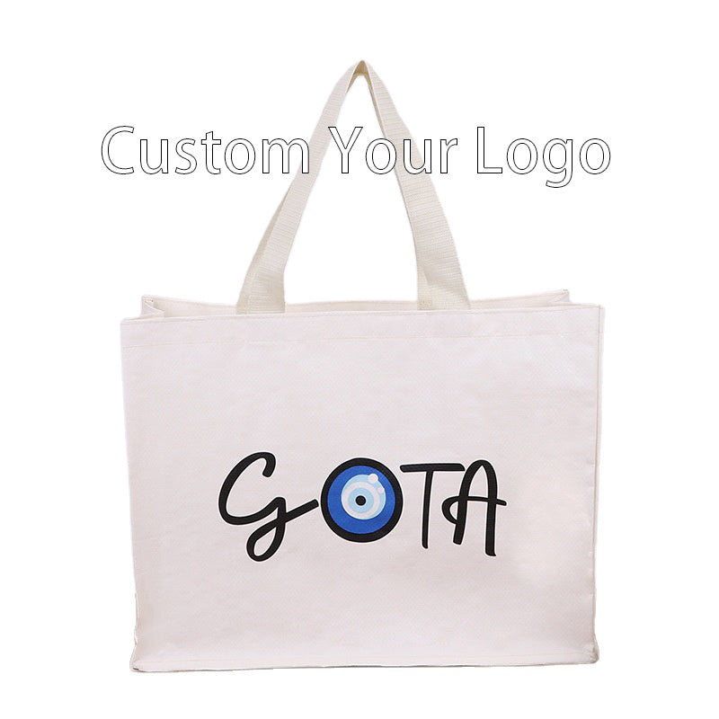 Customize Take Away Carry Tote Reusable Non Woven Grocery Bags