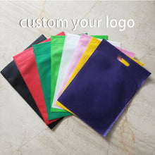 Load image into Gallery viewer, Thermocompression Printing Plain Top Handle Die Cut Bag Carry Bag Non Woven
