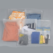 Load image into Gallery viewer, Hot Selling Eco friendly Zipper Resealable Clothes Frosted Plastic Bag
