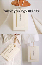 Load image into Gallery viewer, women&#39;s clothing tag customized clothing tag logo design customized
