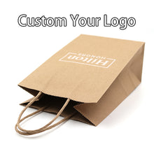 Load image into Gallery viewer, Custom Gift Paper Bags With Your Own Personal Logo Shopping
