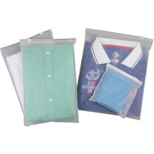 Load image into Gallery viewer, recycled pouches frosted plastic zippers lock clothing packing bag
