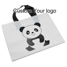 Load image into Gallery viewer, Custom Biodegradable PE Plastic Shopping Bag With Handle, Retail Grocery Shopping Plastic Carry Bag With Own Logo 的副本
