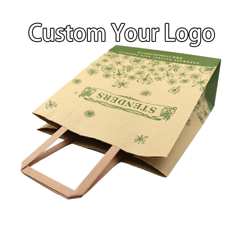 Custom Gift Paper Bags With Your Own Personal Logo Shopping