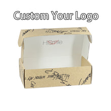 Load image into Gallery viewer, Custom logo design corrugated mailing packaging white shipping boxes
