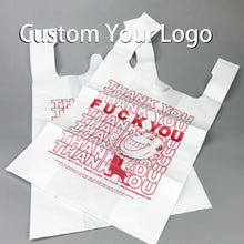 Load image into Gallery viewer, Custom Recyclable Printed Shopping Vest Plastic Sack Poly Carrier Bag T Shirt Bag
