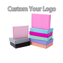 Load image into Gallery viewer, Cardboard Eco Friendly Apparel Paper Mail Box Custom Logo Corrugated
