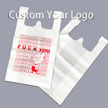 Load image into Gallery viewer, Custom Recyclable Printed Shopping Vest Plastic Sack Poly Carrier Bag T Shirt Bag
