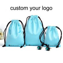Load image into Gallery viewer, Jewelry Packing Velvet bag Royal blue color Drawstring bags Pouches.
