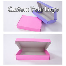 Load image into Gallery viewer, Cardboard Eco Friendly Apparel Paper Mail Box Custom Logo Corrugated
