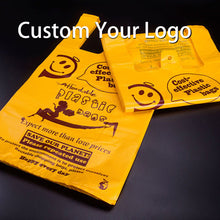 Load image into Gallery viewer, 100% Biodegradable Compostable  Eco-Friendly Carry Plastic T-shirt Bags For Supermarket
