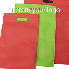 Load image into Gallery viewer, Custom Patterns Print Eco Friendly Die Cut Shopping Non-Woven Bags

