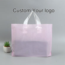 Load image into Gallery viewer, Wholesale Translucent Plastic Retail Bags Handle PE Shopping Bag
