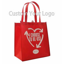 Load image into Gallery viewer, High quality promotional custom shopping non woven bag with print logo
