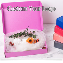 Load image into Gallery viewer, 5 Colors Custom Print Logo 3 ply corrugated box with clothing shipping box
