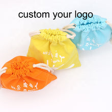 Load image into Gallery viewer, custom logo gift pouch drawstring velvet flannel Jewelry Pouch bag

