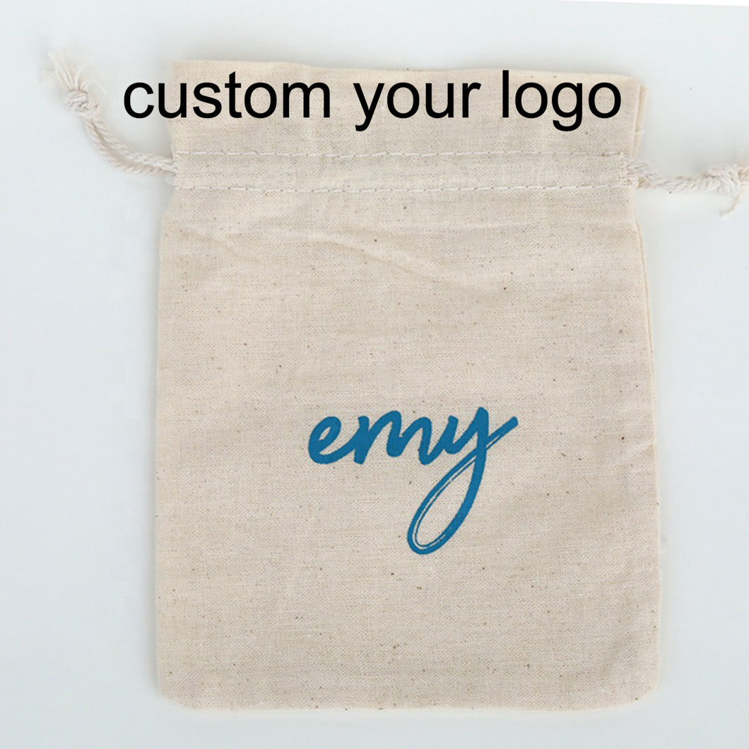 custom logo printing velvet jewelry gift drawstring pouch bag