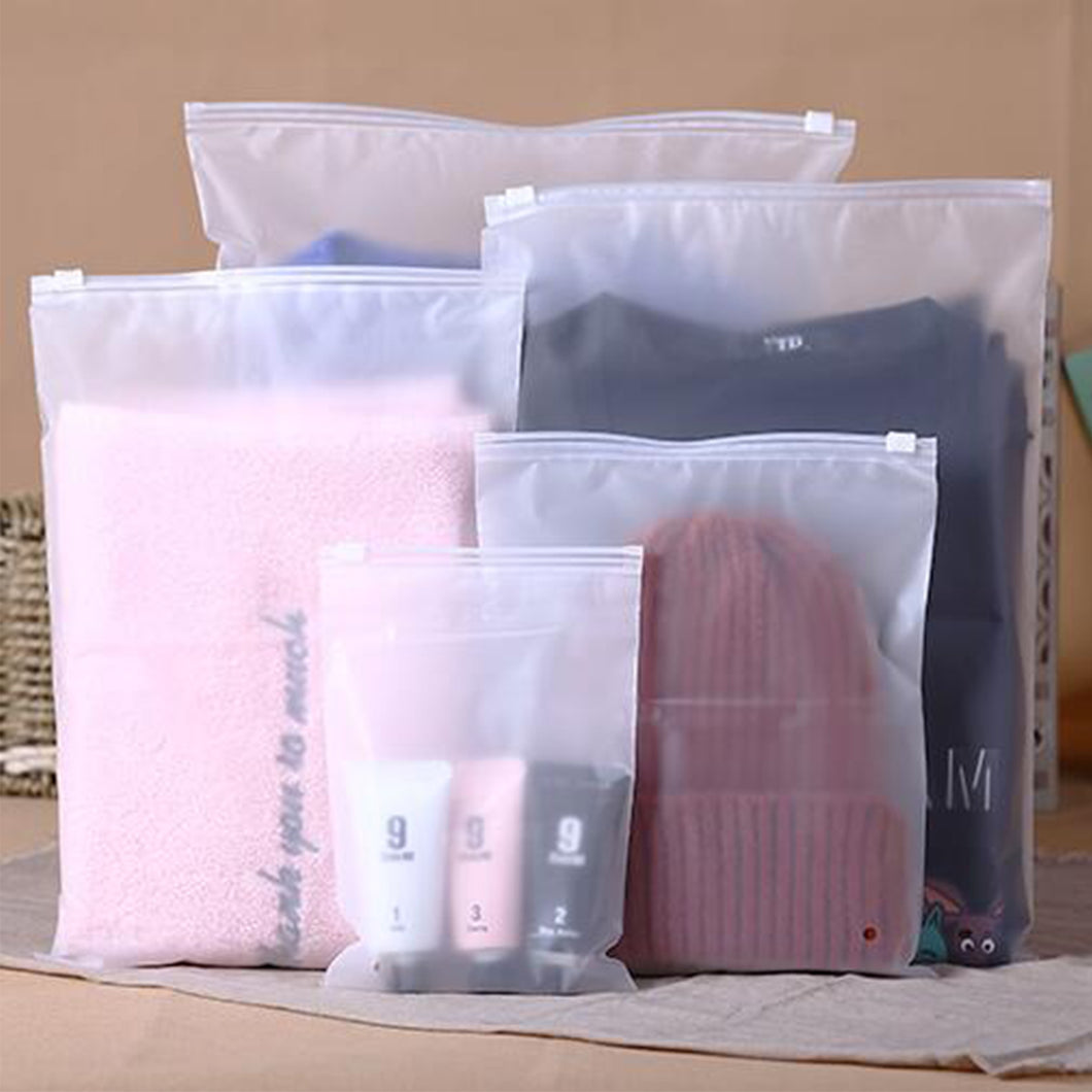 Hot Selling Eco friendly Zipper Resealable Clothes Frosted Plastic Bag