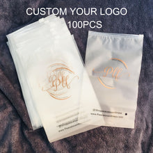 Load image into Gallery viewer, Zip Lock Frosted Plastic Slider PVC Zipper Pack Swimwear Cosmetic Bag
