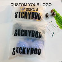 Load image into Gallery viewer, Custom Matte Frosted Plastic Packaging Zipper Bags, T Shirt Swimwear
