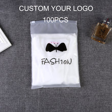 Load image into Gallery viewer, Zip Lock Frosted Plastic Slider PVC Zipper Pack Swimwear Cosmetic Bag
