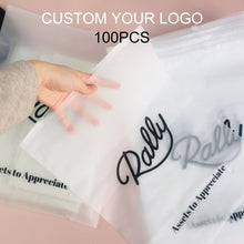 Load image into Gallery viewer, Biodegradable custom frosted zipperplastic clothing packaging bag
