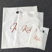 Load image into Gallery viewer, Garment Packing  Custom LDPE Shopping Printing Handle Plastic Bags
