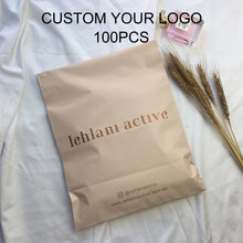 Load image into Gallery viewer, Custom biodegradable transport plastic environmental Beige mailing bag
