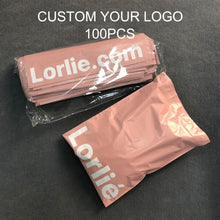 Load image into Gallery viewer, biodegradable custom print matte pink packing clothing mailing bag
