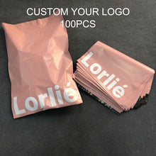 Load image into Gallery viewer, biodegradable custom print matte pink packing clothing mailing bag
