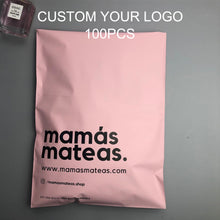 Load image into Gallery viewer, biodegradable custom print matte pink packing clothing mailing bag
