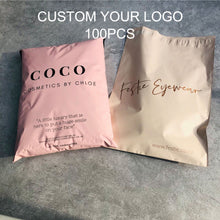 Load image into Gallery viewer, biodegradable custom print matte pink packing clothing mailing bag
