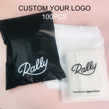 Load image into Gallery viewer, Biodegradable custom frosted zipperplastic clothing packaging bag
