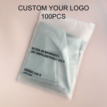 Load image into Gallery viewer, Biodegradable custom frosted zipperplastic clothing packaging bag
